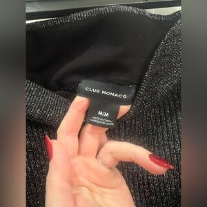 Club Monaco Metallic Knit Midi skirt. New without tags. Size M